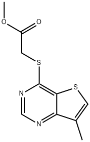 METHYL 2-[(7-METHYLTHIENO[3,2-D]PYRIMIDIN-4-YL)THIO]ACETATE Struktur