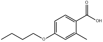 4-BUTOXY-2-METHYLBENZOIC ACID Struktur