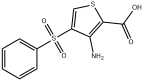 3-AMINO-4-(PHENYLSULFONYL)THIOPHENE-2-CARBOXYLIC ACID Struktur