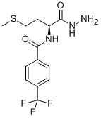 N-[4-(TRIFLUOROMETHYL)BENZOYL]-L-METHIONINYL HYDRAZIDE Struktur