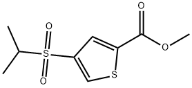 METHYL 4-(ISOPROPYLSULFONYL)THIOPHENE-2-CARBOXYLATE Structure