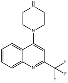 1-[2-(TRIFLUOROMETHYL)QUINOL-4-YL]PIPERAZINE price.