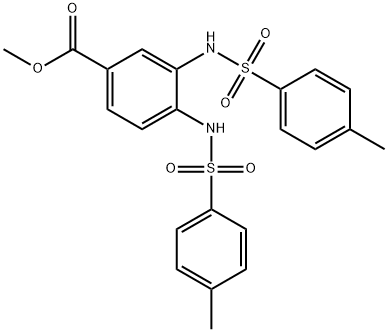 METHYL 3,4-DI[[(4-METHYLPHENYL)SULFONYL]AMINO]BENZOATE Structure