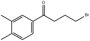 4-BROMO-1-(3,4-DIMETHYLPHENYL)BUTAN-1-ONE Struktur