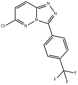 8-CHLORO-3-(4-TRIFLUOROMETHYLPHENYL)-1,2,4-TRIAZOLO[4,3-B]PYRIDAZINE Struktur