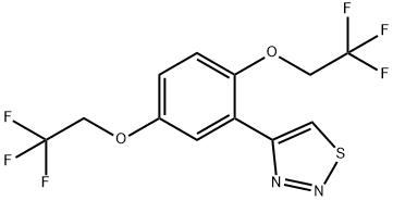 4-[2,5-BIS(2,2,2-TRIFLUOROETHOXY)PHENYL]-1,2,3-THIADIAZOLE price.