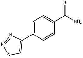 4-(1,2,3-THIADIAZOL-4-YL)BENZENE-1-CARBOTHIOAMIDE Struktur