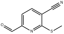 6-FORMYL-2-(METHYLSULFANYL)NICOTINONITRILE Struktur