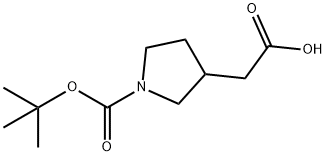 N-BOC-3-PYRROLIDINEACETIC ACID Structure