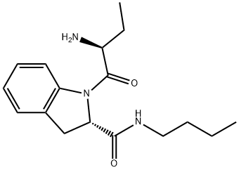 (2S)-[1-[(2S)-2-AMINO-1-OXOBUTYL]-N-BUTYL]-2,3-DIHYDRO-1H-INDOLE-2-CARBOXAMIDE OXALATE Struktur