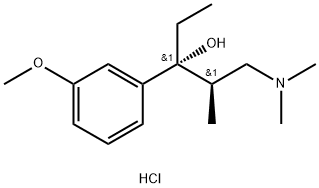 (2R,3R)-1-(DiMethylaMino)-3-(3-Methoxyphenyl)-2-Methylpentan-3-ol hydrochloride Struktur