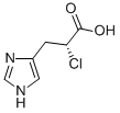 (R)-(+)-2-Chloro-3-[4(5)-imidazolyl]propionic Acid Struktur