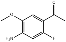 1-(4-Amino-2-fluoro-5-methoxy-phenyl)-ethanone Struktur