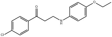 1-(4-CHLOROPHENYL)-3-(4-ETHOXYANILINO)-1-PROPANONE Struktur