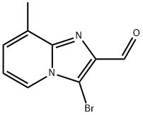 3-BroMo-8-Methyl-iMidazo[1,2-a]pyridine-2-carbaldehyde Struktur