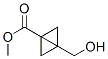 Bicyclo[1.1.0]butane-1-carboxylic acid, 3-(hydroxymethyl)-, methyl ester (9CI) Struktur