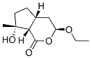 Cyclopenta[c]pyran-1(3H)-one, 3-ethoxyhexahydro-7-hydroxy-7-methyl-, [3S-(3alpha,4aalpha,7alpha,7aalpha)]- (9CI) Struktur