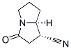 1H-Pyrrolizine-1-carbonitrile,hexahydro-3-oxo-,cis-(9CI) Struktur