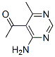 Ethanone, 1-(4-amino-6-methyl-5-pyrimidinyl)- (9CI) Struktur