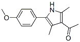 1-[5-(4-METHOXY-PHENYL)-2,4-DIMETHYL-1H-PYRROL-3-YL]-ETHANONE Struktur