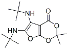 4H-Furo[2,3-d]-1,3-dioxin-4-one,  5,6-bis[(1,1-dimethylethyl)amino]-2,2-dimethyl- Struktur