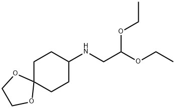 N-(4-Ethylenedioxycylohexyl)-1-amino-2,2-diethoxyethane Struktur