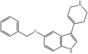 5-(Benzyloxy)-3-(1,2,3,6-tetrahydropyridin-4-yl)-1H-indole Struktur