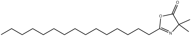 2-PENTADECYL-4,4-DIMETHYL-2-OXAZOLIN-5-ONE Struktur