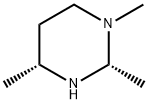 Pyrimidine, hexahydro-1,2,4-trimethyl-, (2R-cis)- (9CI) Struktur