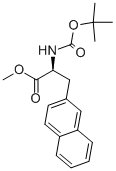 (S)-2-TERT-BUTOXYCARBONYLAMINO-3-NAPHTHALEN-2-YL-PROPIONIC ACID METHYL ESTER Struktur