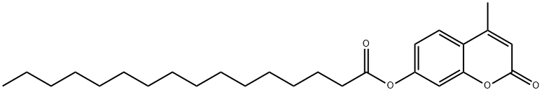 4-METHYLUMBELLIFERYL PALMITATE Struktur