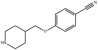 4-(Piperidin-4-ylmethoxy)-benzonitrile Struktur