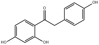 1-(2,4-DIHYDROXY-PHENYL)-2-(4-HYDROXY-PHENYL)-ETHANONE Struktur