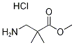 METHYL 3-AMINO-2,2-DIMETHYLPROPANOATE HYDROCHLORIDE Struktur