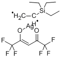 VINYLTRIETHYLSILANE(HEXAFLUOROACETYLACETONATE)SILVER(I) Struktur