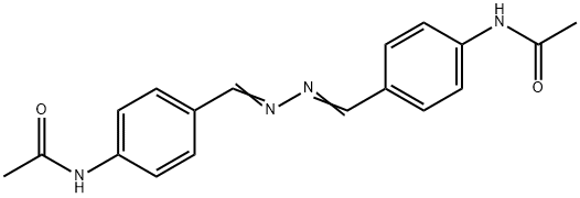 N,N'-[azinobis(methylidyne-4,1-phenylene)]bis(acetamide) Struktur