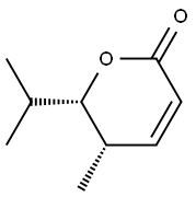 2H-Pyran-2-one,5,6-dihydro-5-methyl-6-(1-methylethyl)-,cis-(9CI) Struktur