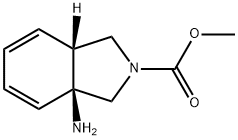 2H-Isoindole-2-carboxylicacid,3a-amino-1,3,3a,7a-tetrahydro-,methylester, Struktur