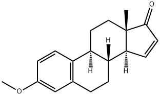 3-Methoxyestra-1,3,5(10),15-tetrene-17-one Struktur