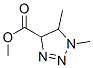 1H-1,2,3-Triazole-4-carboxylicacid,4,5-dihydro-1,5-dimethyl-,methylester Struktur