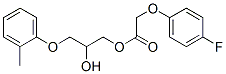 p-Fluorophenoxyacetic acid 2-hydroxy-3-(o-tolyloxy)propyl ester Struktur