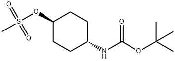 TRANS-4-(BOC-AMINO)CYCLOHEXYL METHANESULFONATE Struktur