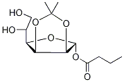 O-n-Butanoyl-2,3-O-diisopropylidene-α-D-mannofuranoside Struktur