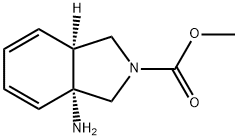 2H-Isoindole-2-carboxylicacid,3a-amino-1,3,3a,7a-tetrahydro-,methylester, Struktur