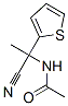 N-[1-Cyano-1-(2-thienyl)ethyl]acetamide Struktur