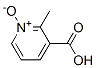 3-Pyridinecarboxylicacid,2-methyl-,1-oxide(9CI) Struktur