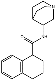 N-(1-azabicyalo[2,2,2]oct-3S-yl)-1,2,3,4-tetrahydronaphthalen-1S-ylcarboxamine Struktur