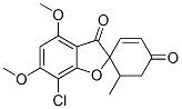 7-Chloro-4,6-dimethoxy-6'-methylspiro[benzofuran-2(3H),1'-[2]cyclohexene]-3,4'-dione Struktur