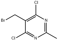 Pyrimidine, 5-(bromomethyl)-4,6-dichloro-2-methyl- Struktur