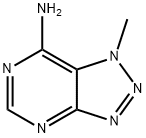 1H-1,2,3-Triazolo[4,5-d]pyrimidin-7-amine, 1-methyl- (9CI) Struktur